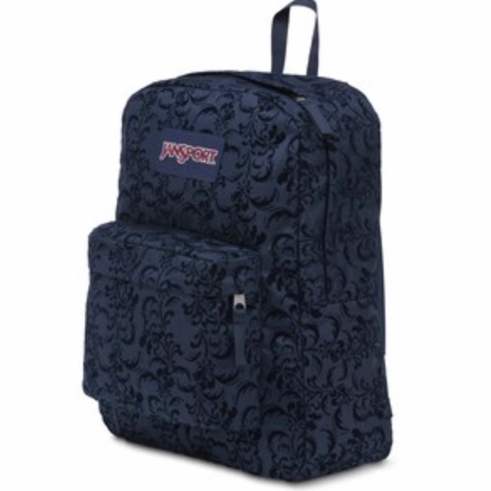 NWT Jansport High Stakes Backpack Navy Vine flock